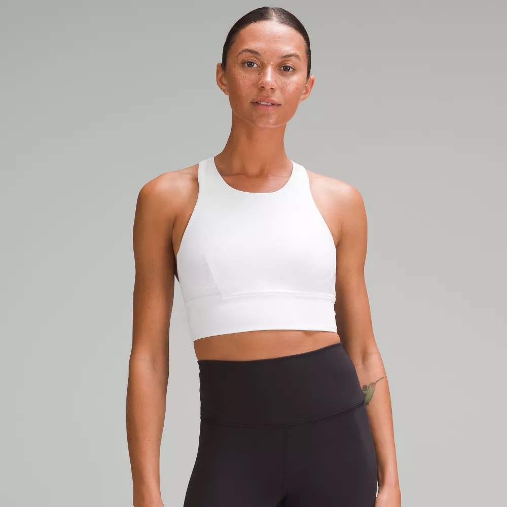 Lululemon Wunder Train Long-Line Bra *Medium Support sz 4 UWO cheerleading top